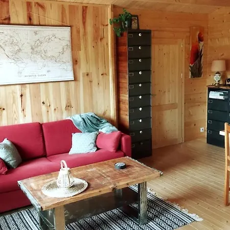 Chalet Maison Bois Vue Causse Larzac Et Viaduc Millau