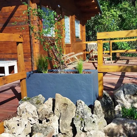 Maison Bois Vue Causse Larzac Et Viaduc Chalet