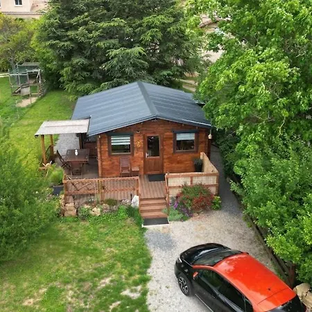 Maison Bois Vue Causse Larzac Et Viaduc Chalet *